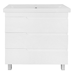 Тумба с раковиной Azario KANTRI 80/3 Н CS00097257 белая для ванной в интернет-магазине Sanbest