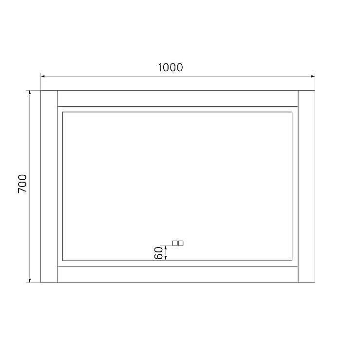 Зеркало Iddis Oxford ЗЛП112 100 в ванную от интернет-магазине сантехники Sanbest