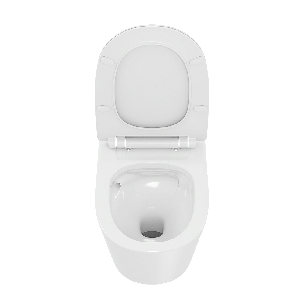 Унитаз подвесной VitrA M50 8302B003-6404 VortexFlush безободковый, смыв торнадо, с крышкой микролифт, белый купить в интернет-магазине Sanbest