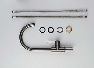 Смеситель для кухни Aquatek Европа AQ1382BGM оружейная сталь купить в интернет-магазине сантехники Sanbest