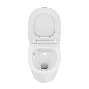 Унитаз подвесной VitrA M50 8302B003-6404 VortexFlush безободковый, смыв торнадо, с крышкой микролифт, белый купить в интернет-магазине Sanbest