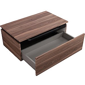 Нижняя тумба Cezares SLIDER-800-1C-PI-NA-P орех дымчатый для ванной в интернет-магазине сантехники Sanbest