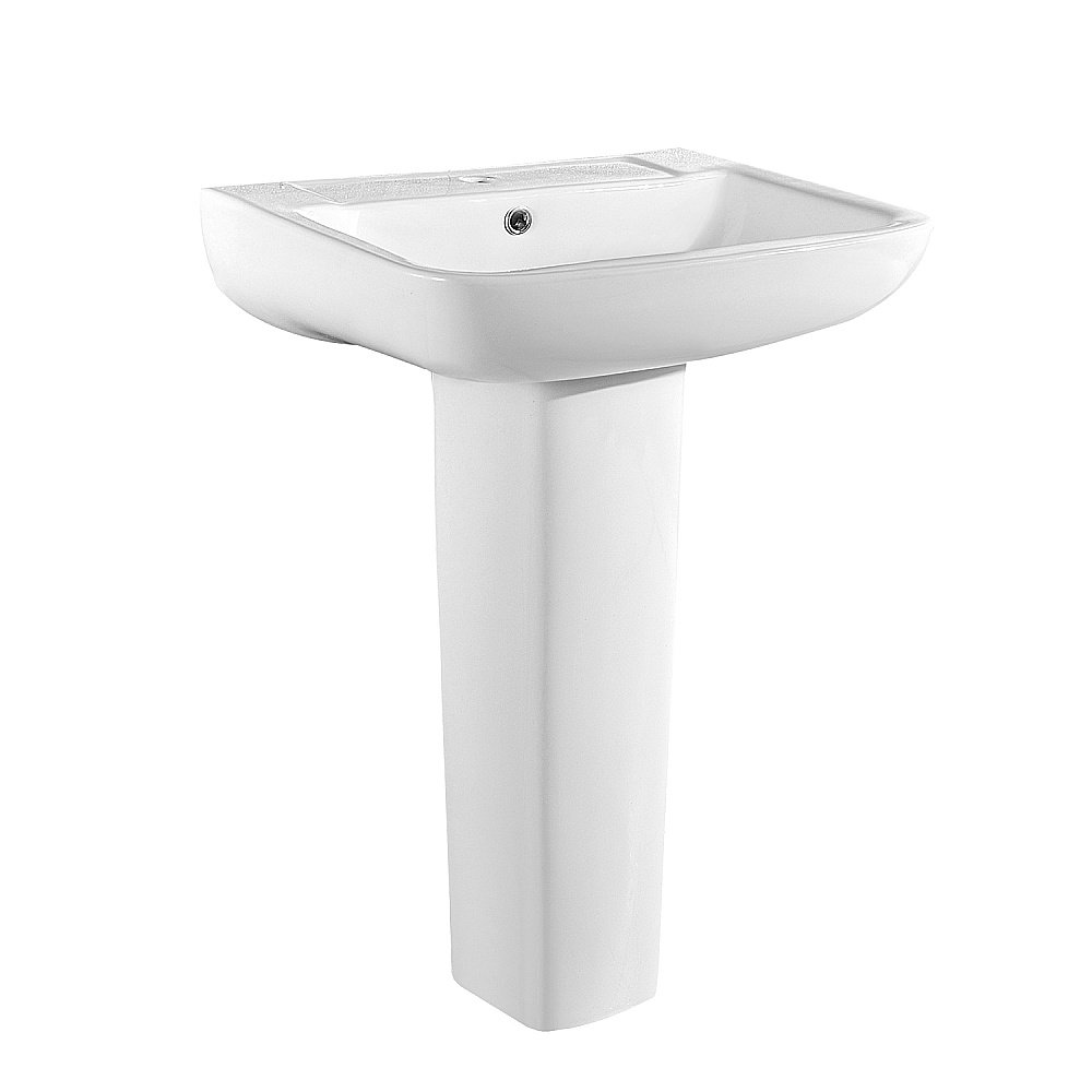 Раковина на пьедестале Loranto Liri CS-BMP009 55 белая купить в интернет-магазине Sanbest