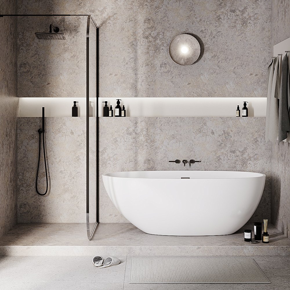 Ванна акриловая Grossman Fly GR-1104 170x75 белая купить в интернет-магазине Sanbest