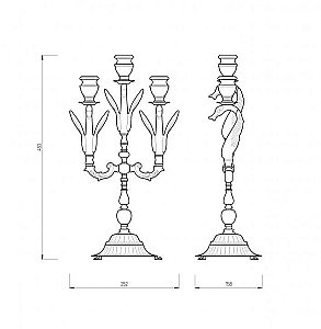 Канделябр Migliore LUXOR 26146 золото купить в интернет-магазине сантехники Sanbest