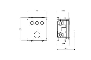 Смеситель для душа Excellent Krotos 8046 CR купить в интернет-магазине сантехники Sanbest