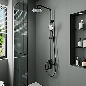 Душевая система D&K Bayern.Munchen DA1563705B18 черная матовая купить в интернет-магазине сантехники Sanbest