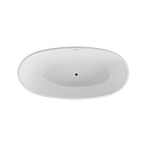 Ванна акриловая Grossman Fly GR-1104MB 170x75 белая, черная матовая купить в интернет-магазине Sanbest