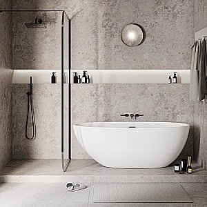 Ванна акриловая Grossman Fly GR-1104 170x75 белая купить в интернет-магазине Sanbest