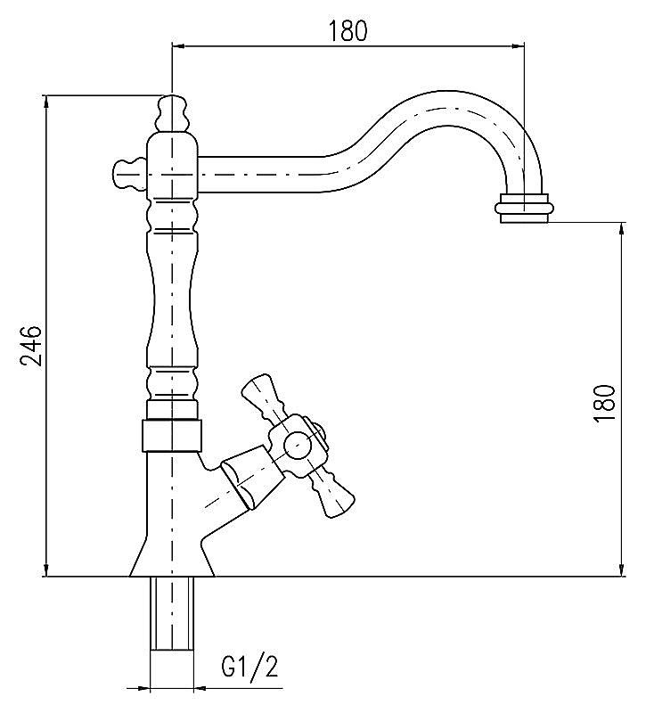 Смеситель для раковины Rav-Slezak Morava MK194/8 хром купить в интернет-магазине сантехники Sanbest