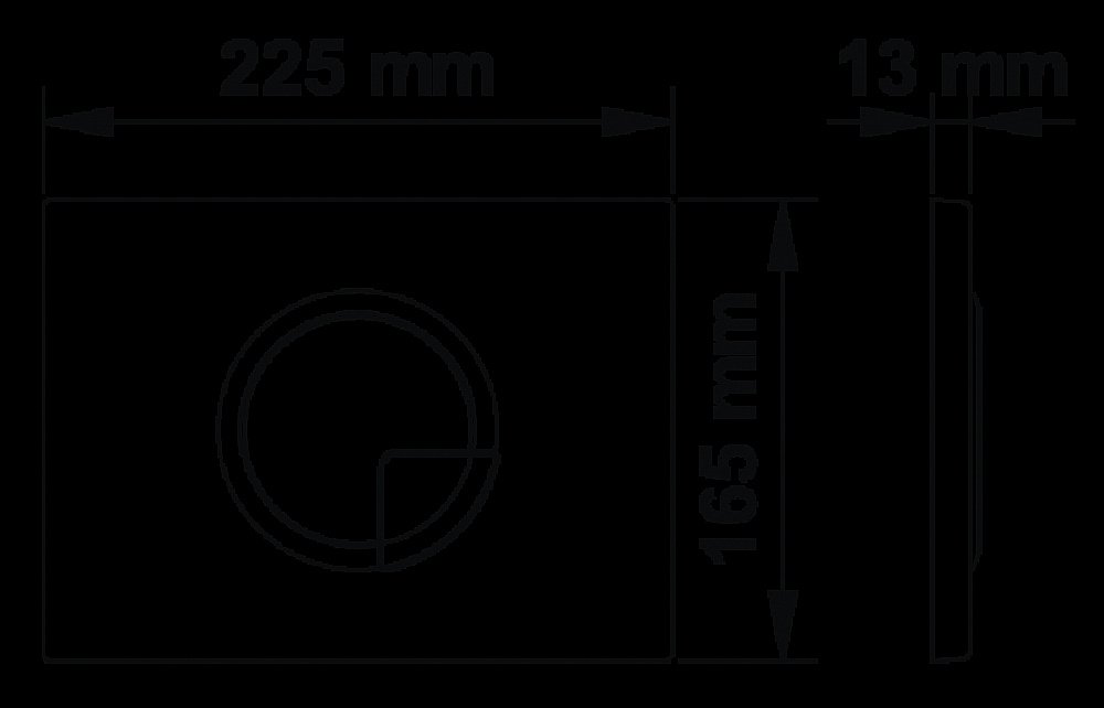 Кнопка для инсталляции BERGES NOVUM R4 белая купить в интернет-магазине сантехники Sanbest