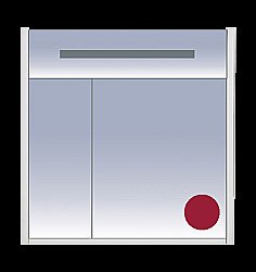 Зеркальный шкаф Misty Джулия 85 бордовый купить в интернет-магазине сантехники Sanbest