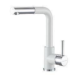 Смеситель для кухни Paulmark Kassel Ka214311-431 Белый, хром купить в интернет-магазине сантехники Sanbest