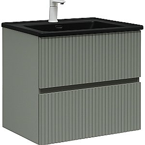 Тумба с раковиной Aquanet Джейн (Flat) 335432/329253 60 мисти грин для ванной в интернет-магазине Sanbest