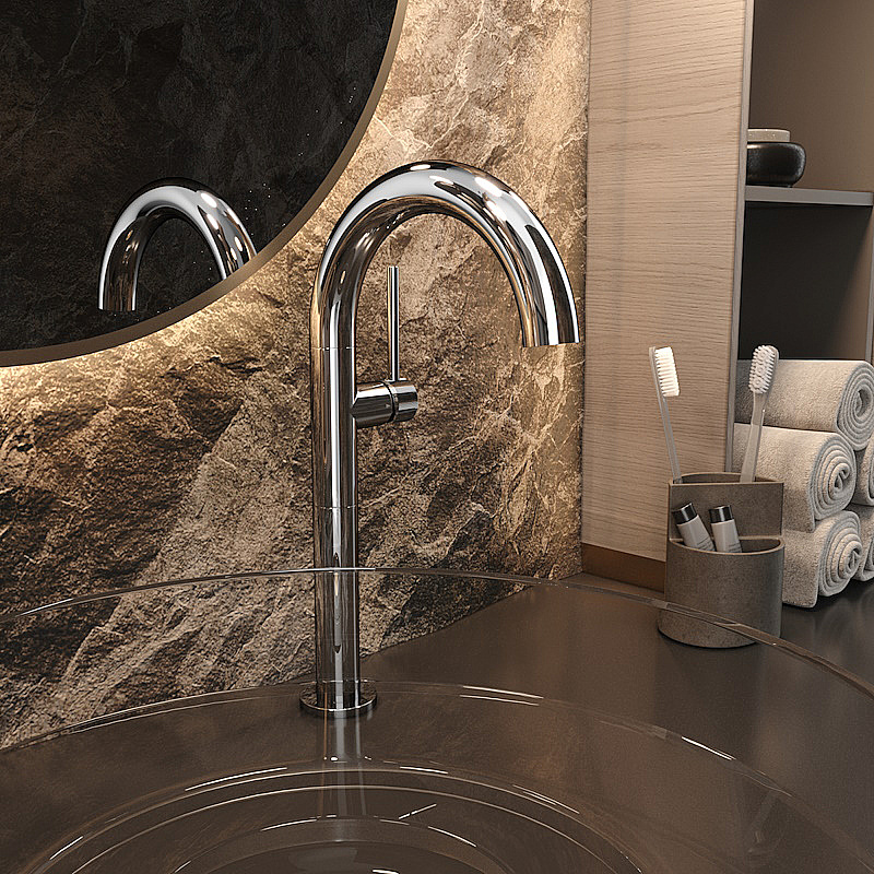 Смеситель для раковины Elghansa RADIANT XQ 16H3781 хром купить в интернет-магазине сантехники Sanbest