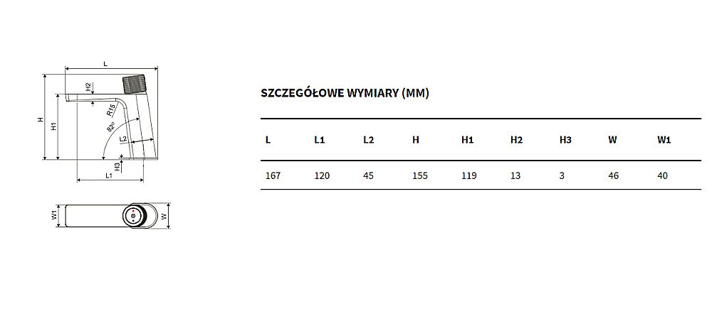 Смеситель для раковины Excellent Krotos 8001 хром купить в интернет-магазине сантехники Sanbest