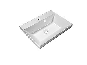 Тумба с раковиной Belbagno MARINO 65 подвесная Bianco Lucido для ванной в интернет-магазине Sanbest