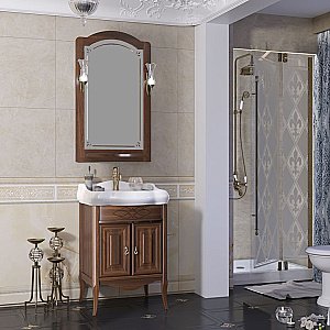 Тумба с раковиной Опадирис Лоренцо 60 светлый орех для ванной в интернет-магазине Sanbest