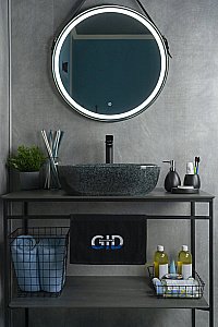 Раковина накладная Gid 50 Mnc338 54431 серая купить в интернет-магазине Sanbest