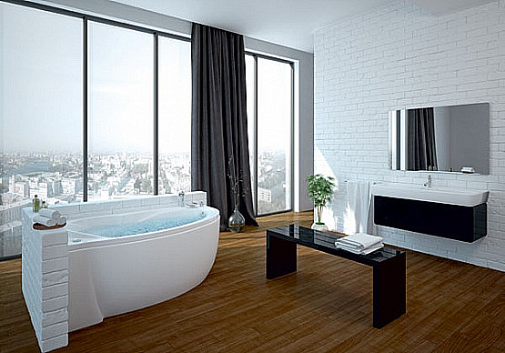 Ванна Azario PAOLINA 170х97 AV.0072170 белая/левая купить в интернет-магазине Sanbest