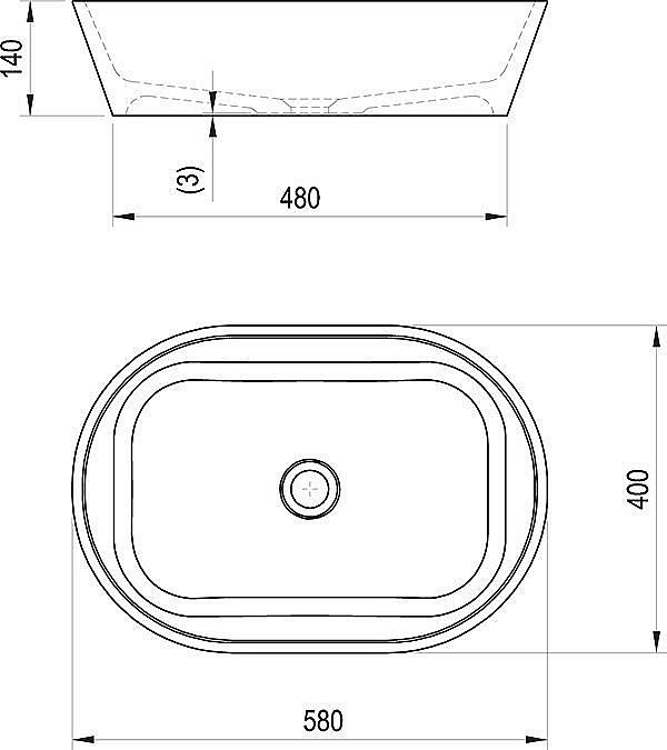 Раковина Ravak SOLO XJX01358000 купить в интернет-магазине Sanbest