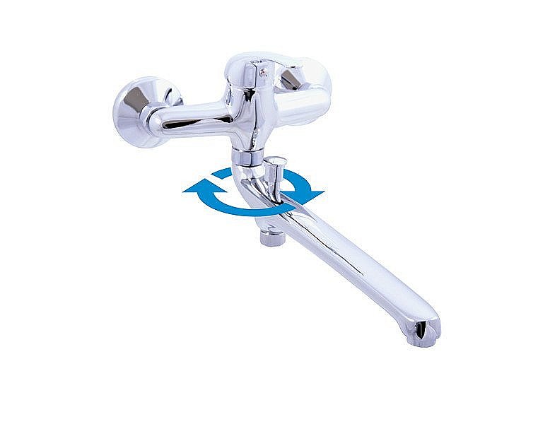 Смеситель для ванны RAV-Slezak SAZAVA SA057.5 хром купить в интернет-магазине сантехники Sanbest