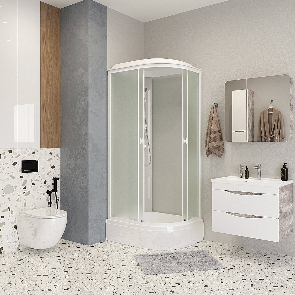 Душевая кабина Niagara Promo P90/80/26/MT 90х80 купить в интернет-магазине Sanbest