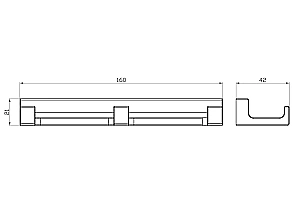 Крючок Wonzon & Woghand Eclipse WW-9135-BG брашированное золото купить в интернет-магазине сантехники Sanbest