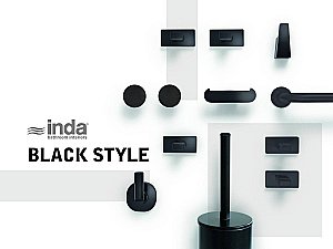 Крючок Inda One AV120BNE черный  купить в интернет-магазине сантехники Sanbest