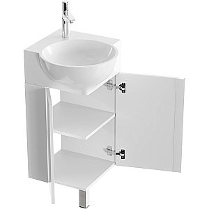 Тумба с раковиной Aqwella Porto 45 POR0104 белая для ванной в интернет-магазине Sanbest