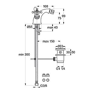 Смеситель для биде Ideal Standard Reflection B9655LS купить в интернет-магазине сантехники Sanbest