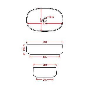 Раковина накладная Artceram Cognac 55 COL003 15 00 Grigio Oliva купить в интернет-магазине Sanbest