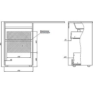 Тумба с раковиной Aquanet Токио 58 333648 дуб веллингтон для ванной в интернет-магазине Sanbest
