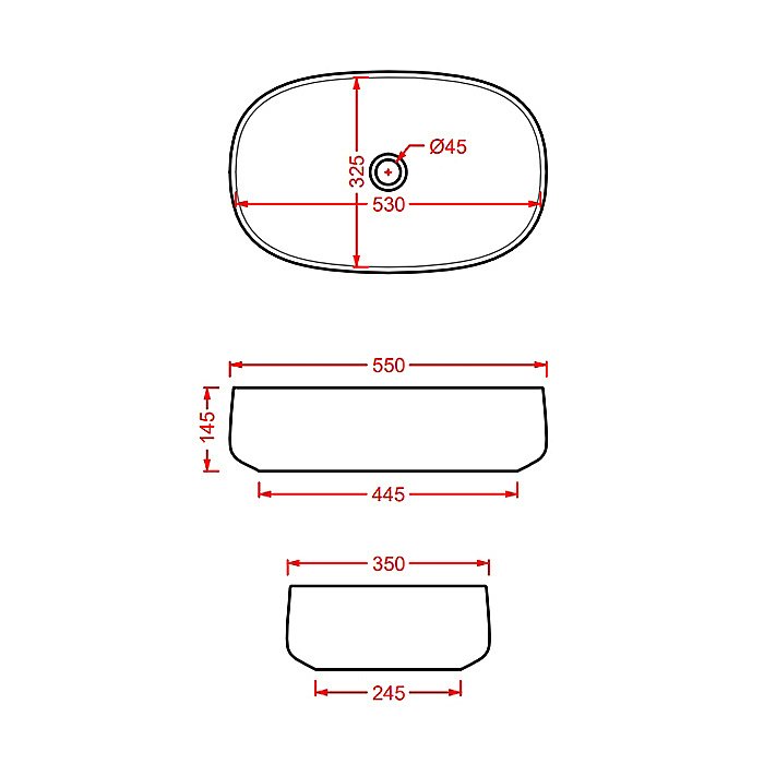 Раковина накладная Artceram Cognac 55 COL003 15 00 Grigio Oliva купить в интернет-магазине Sanbest