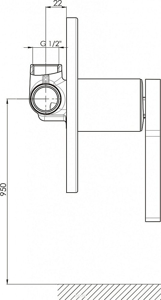 Смеситель для душа GPD Gildo MAD165 купить в интернет-магазине сантехники Sanbest