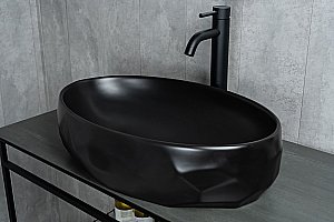 Раковина накладная Gid Bm9030wx черная матовая купить в интернет-магазине Sanbest