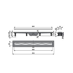 Душевой трап Koller Pool G8 85 купить в интернет-магазине Sanbest