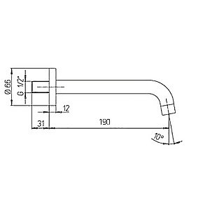 Излив PAINI Cox 78CR207CAN19 хром купить в интернет-магазине сантехники Sanbest