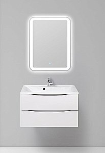 Тумба с раковиной Belbagno MARINO 90 2C-SO/BB900/450-LV-MR-AST Bianco Opaco для ванной в интернет-магазине Sanbest