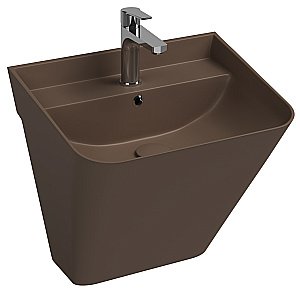 Раковина ISVEA Sott'Aqua 50 10SQ37002SV-2H коричневый матовый купить в интернет-магазине Sanbest