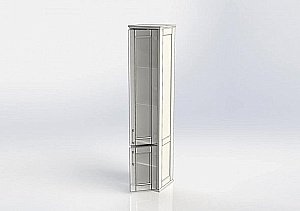 Пенал Aquanet Бостон 36 М белый для ванной в интернет-магазине сантехники Sanbest