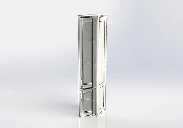 Пенал Aquanet Бостон 36 М белый для ванной в интернет-магазине сантехники Sanbest