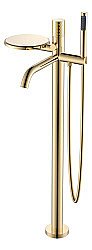Смеситель для ванны Boheme STICK GOLD DIAMOND GOLD 129-GG золото купить в интернет-магазине сантехники Sanbest