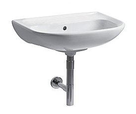 Раковина подвесная Jika DEEP by 60 см без отверстия белая купить в интернет-магазине Sanbest