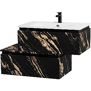 Нижняя тумба Cezares SLIDER-800-1C-PI-NF-P черный фьюжн для ванной в интернет-магазине сантехники Sanbest