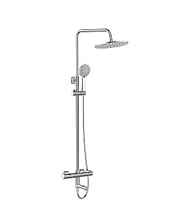 Душевая система Agger Thermo A2461100 хром купить в интернет-магазине сантехники Sanbest