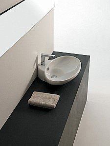 Раковина накладная Artceram Fuori 63 TFL004 01 00 bi*1 белая купить в интернет-магазине Sanbest