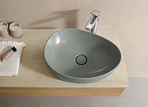 Раковина накладная Villeroy&Boch Antao 51 4A7351R8 утренняя зелень купить в интернет-магазине Sanbest