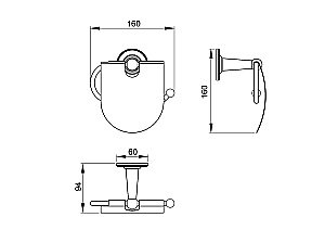 Держатель для туалетной бумаги Timo Nelson 150042/00 купить в интернет-магазине сантехники Sanbest