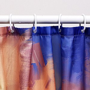 Текстильная шторка для ванны WasserKRAFT Ammer SC-70103 купить в интернет-магазине сантехники Sanbest